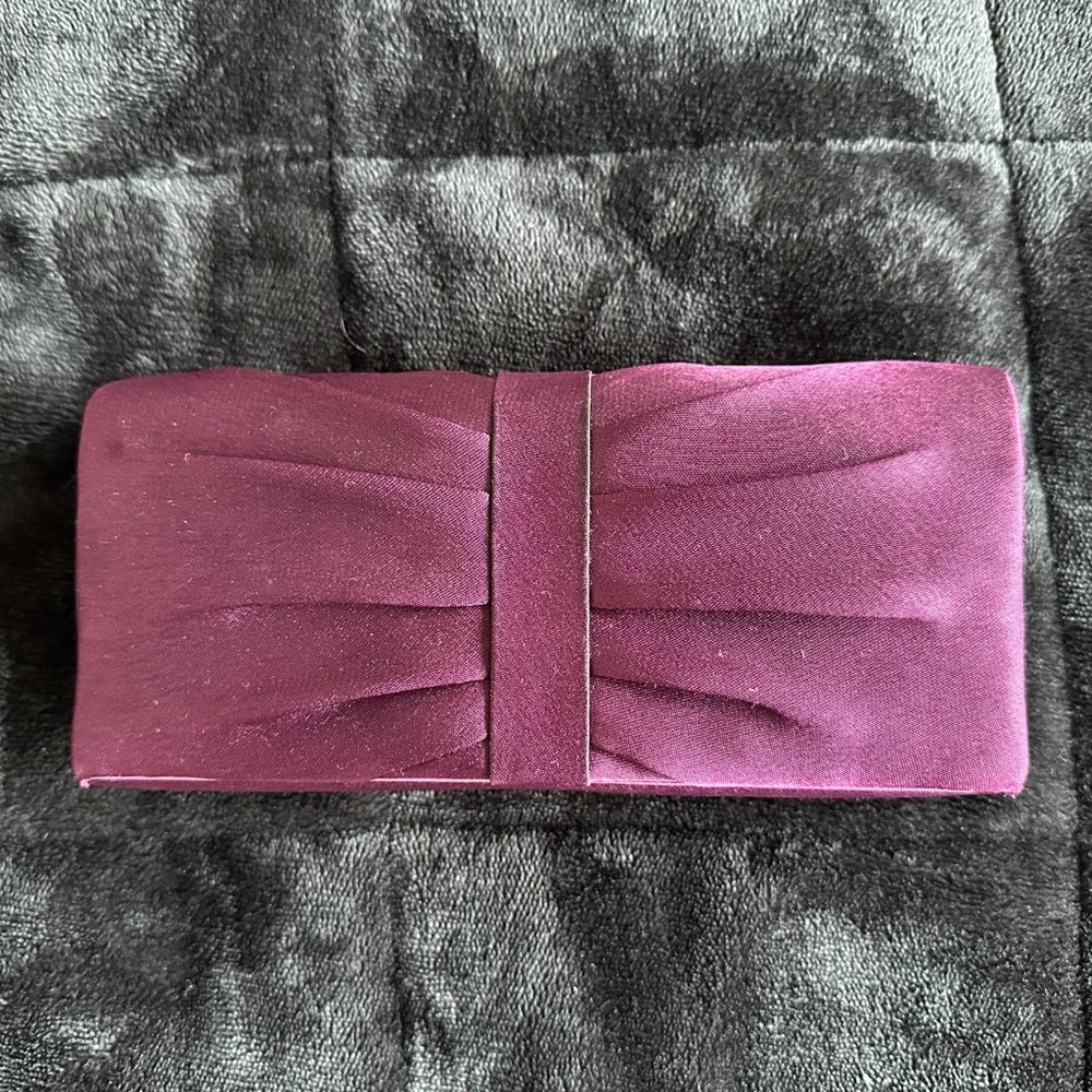 Midnight Floral Clutch Purse with Removable Crossbody Strap Dark Purple - RSVP